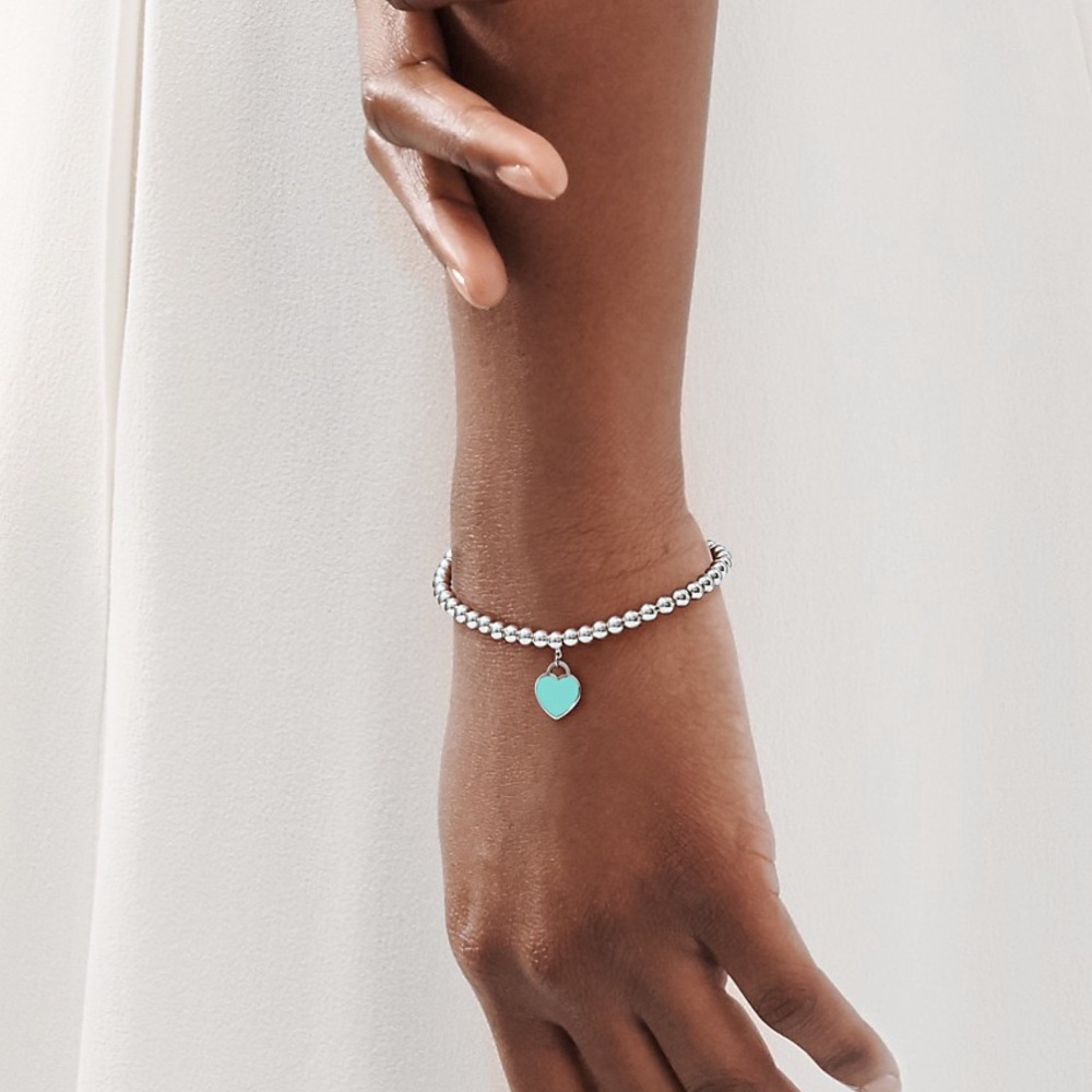 COPY - Tiffany Blue® Heart Tag Bead Bracelet